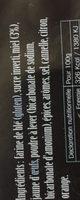 Pain D'epice VUEZ Ingredients