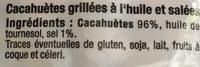 Cacahutes Grilles Ingredients