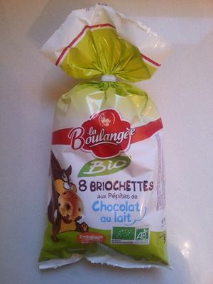 8 Briochettes Aux Ppites De Chocolat Au Lait Bio