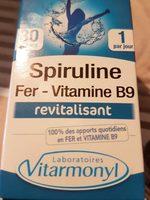 Fer, Vitamine B9 Et Spiruline Vitarmonyl, 30 Glules, Report Card