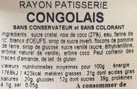 Congolais Ingredients