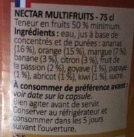 Cocktail Des Iles CARAIBOS Ingredients