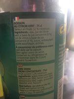 Caraibos Cocktail Caipirinha Ingredients