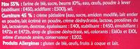 Gateau Basque Surgele Ingredients