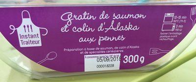 Gratin De Saumon Et Colin D'alaska Aux Pennes