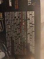 Panini Poulet Sauce Curry Micro Ondable SAPRESTI Ingredients