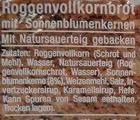 Harry Sonnenkern Ingredients