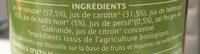 Jus De Lgumes Ingredients