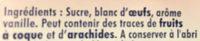 Meringues Blanches Ingredients