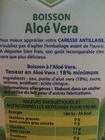 Boisson Alo Vera Ingredients