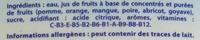 Boisson Tropicale Ingredients