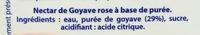 Nectar Goyave Rose Ingredients