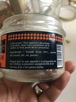 Rillettes D'oie 180g Ingredients