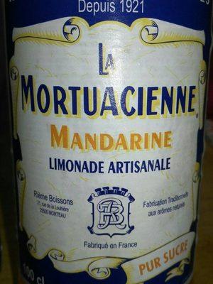 Limonade Artisanale La Mortuacienne - Mandarine