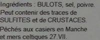 Bulots Cuits Ingredients