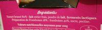 Le Yaourt Fermier Framboise Ingredients