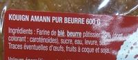 Kouign Amann Pur Beurre Ingredients