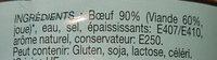 Boeuf Assaisonn Ingredients
