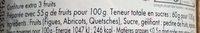 Confiture Extra De Nol Ingredients