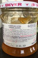 Confiture 4 Fruits Jaunes Ingredients