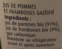 Les Coteaux Nantais Apibul Aux Pommes Framboises Bio Ingredients