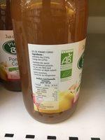 Jus De Fruits Cteaux Nantais Pomme/Coing Bio Ingredients