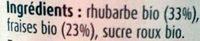 Confiture Rhubarbe Fraises Extra Ingredients