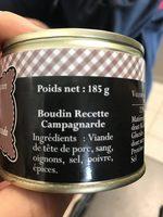 Boudin Recette Campagnarde, La Boite De Ingredients