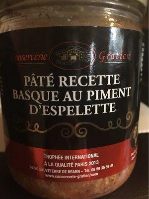 Pate Recette Basque Au Piment Despelette