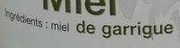 Miel De Garrigue Ingredients