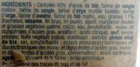 Navettes Brioches Aux Multi-Crales Ingredients