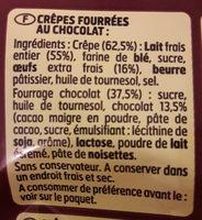 Crpes Chocolat Ingredients