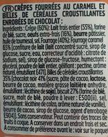 Whaou! Crpes Cracky Caramel & Crales Croustillantes Les 8 Crpes De 32 G Ingredients