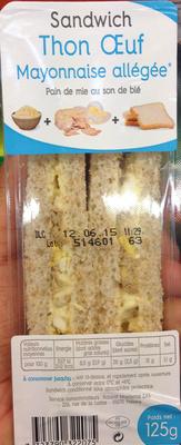Sandwich Thon Oeuf Mayonnaise Allge