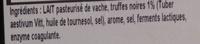 Tomme Jurassienne Aux Truffes Ingredients