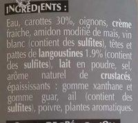Velout De Carottes Et Langoustines Ingredients