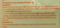 4 Rouls Au Fromage Ingredients