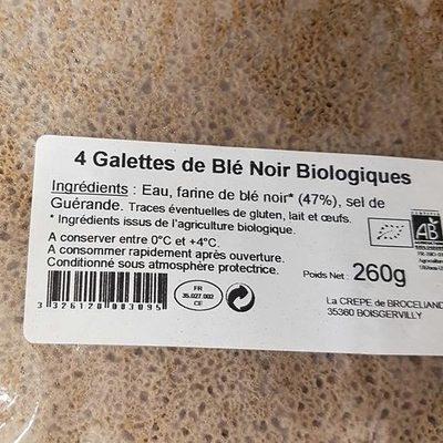 4 Galettes De Bl Noir Biologiques