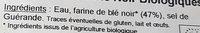 4 Galettes De Bl Noir Biologiques Ingredients