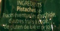 Pistaches Grilles  Sec Ingredients
