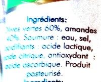 Olives Farcies Aux Amandes Entires Ingredients