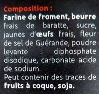 Palets Bretons Ingredients