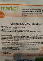 Creme D'avoine Precuite Ingredients