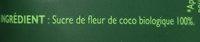 Sucre De Fleur De Coco Ingredients