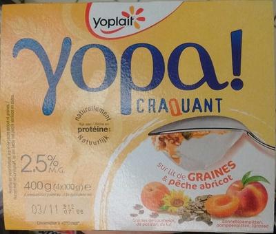 Yopa! Craquant Sur Lit De Graines & Pche Abricot (2,5% MG)