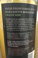 Huile Dolive Vierge Extra Ingredients