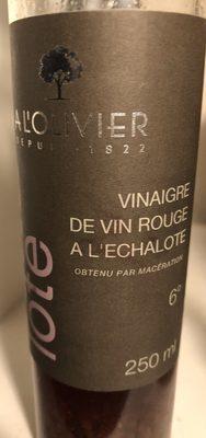 Vinaigre De Vin Rouge  Lchalote