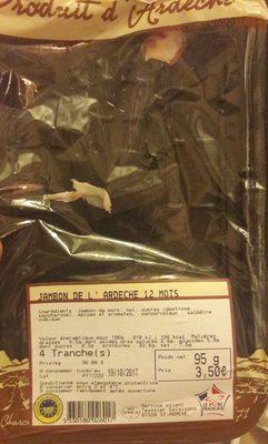 Jambon De L'ardeche 12 Mois