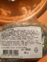 Pate Campagne Ingredients