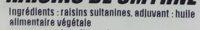Raisins De Smyrne Ingredients